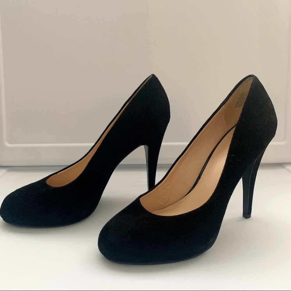 Nine West Black Heel Pumps Size 8 1/2